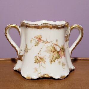 Haviland Limoges Schleiger Sugar bowl Fall Leaves NO LID